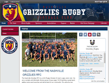 Tablet Screenshot of grizzliesrugby.org